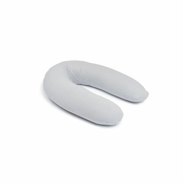 doomoo Twisty Almohada 2 en 1 para embarazo y lactancia - Ultra Comfort - Relleno de microperlas ultrafino, gris doomoo Twisty Almohada 2 en 1 para embarazo y lactancia - Ultra Comfort - Relleno de microperlas ultrafino, gris