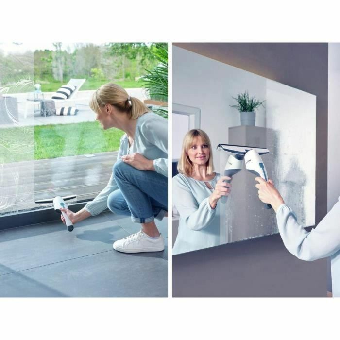 Leifheit 51035 Aspirador Ventanas y Baño Nemo - Limpiacristales Inalámbrico, Depósito 60ml, 45min Autonomía, IPX7, Sin Rayas 5