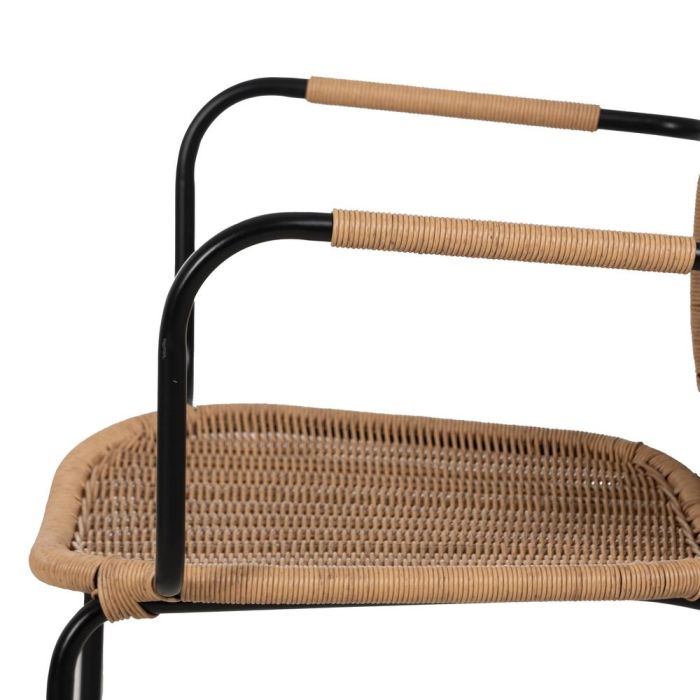 Silla Natural Pe-Acero Salón 57 X 57 X 87 cm