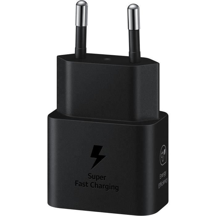 Samsung EP-T2510NBEGEU Cargador de Pared 25W USB-C Negro 1 Samsung EP-T2510NBEGEU Cargador de Pared 25W USB-C Negro 1