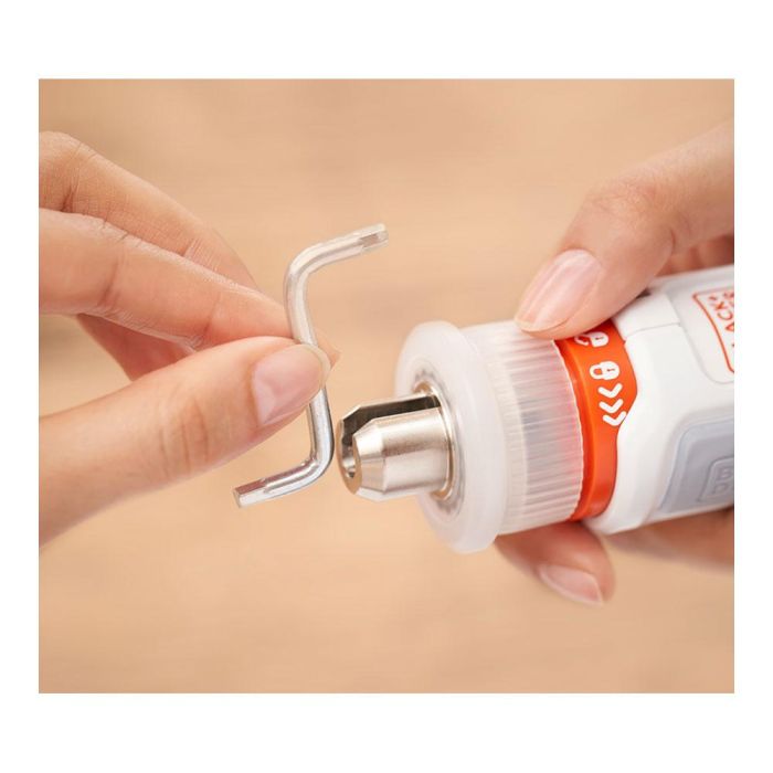 Black+Decker BCRTA01-XJ Atornillador Monta-Muebles Hexdriver Inalámbrico 3,6V 5,5Nm 180RPM Li-Ion con Luz LED y 5 Puntas 9 Black+Decker BCRTA01-XJ Atornillador Monta-Muebles Hexdriver Inalámbrico 3,6V 5,5Nm 180RPM Li-Ion con Luz LED y 5 Puntas 9