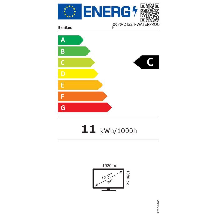 Ernitec Monitor 24" seguridad LED Full HD 1920x1080 350cd 1300:1 HDMI VGA BNC VESA IK10 IP65 24/7 1 Ernitec Monitor 24" seguridad LED Full HD 1920x1080 350cd 1300:1 HDMI VGA BNC VESA IK10 IP65 24/7 1