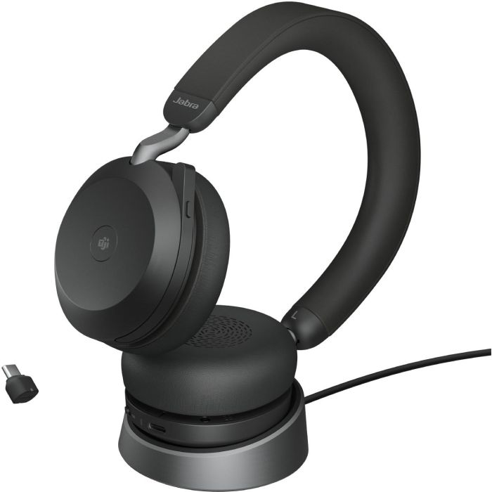 Jabra Evolve2 75 Headset On-Ear Bluetooth Inalámbrico con Cancelación de Ruido Activa y Micrófono Boom Negro para Llamadas/Música 3 Jabra Evolve2 75 Headset On-Ear Bluetooth Inalámbrico con Cancelación de Ruido Activa y Micrófono Boom Negro para Llamadas/Música 3