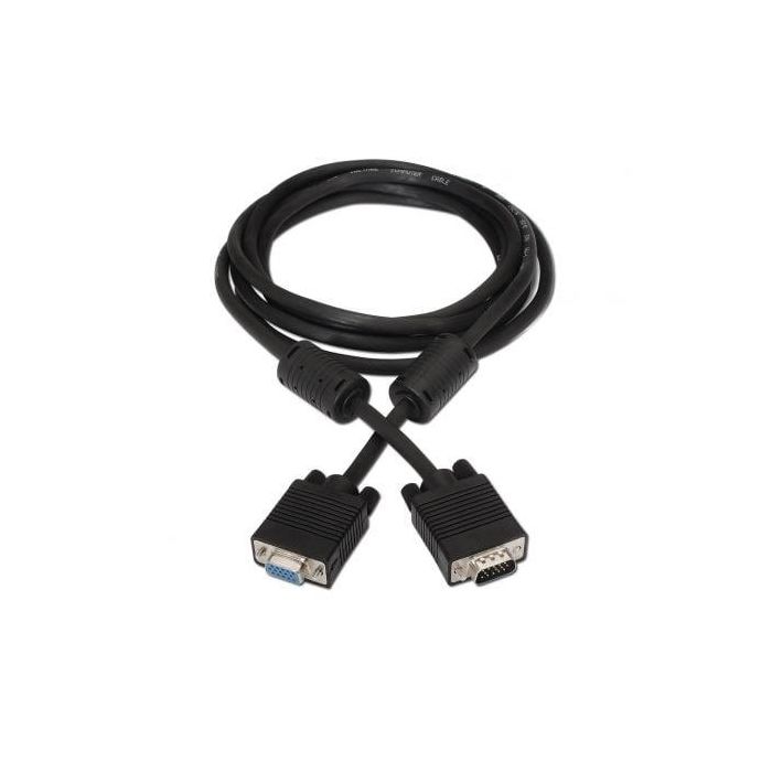 AISENS - CABLE SVGA CON FERRITA, HDB15/M-HDB15/H, NEGRO, 3.0M 1 AISENS - CABLE SVGA CON FERRITA, HDB15/M-HDB15/H, NEGRO, 3.0M 1