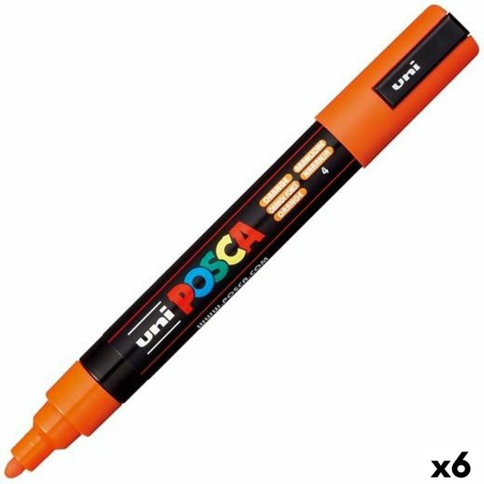 Rotuladores POSCA PC-5M Naranja (6 Unidades) 0 Rotuladores POSCA PC-5M Naranja (6 Unidades) 0