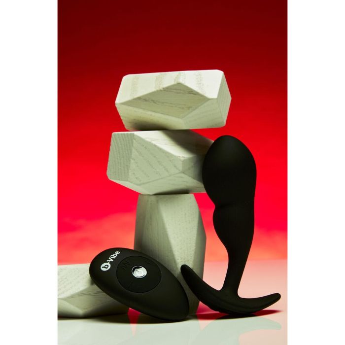 Plug anal con control remoto B-Vibe Negro 13 Plug anal con control remoto B-Vibe Negro 13