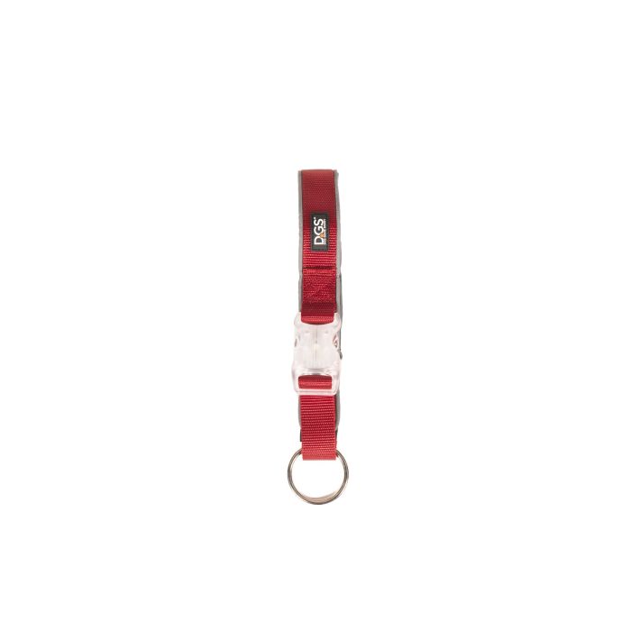 Dog Gone Smart Collar Luminoso Comet Recargable USB LED 3 Modos, para Mayor Visibilidad y Seguridad del Perro, Talla M 41-51 cm Rojo 1