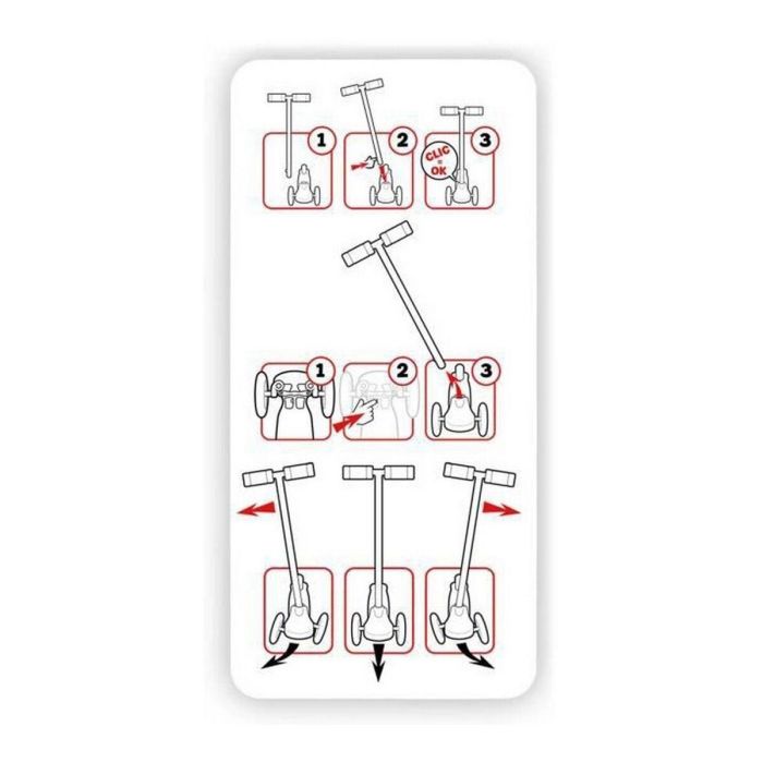 Patinete Stamp STA3496271230067 Rosa 4 Patinete Stamp STA3496271230067 Rosa 4