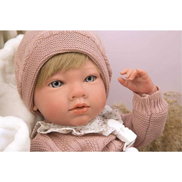 Muñeca reborn arias 40 cm abril rosa c/manta 6 Muñeca reborn arias 40 cm abril rosa c/manta 6