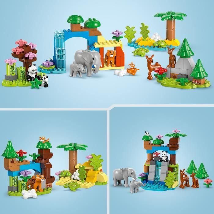 LEGO 10446 DUPLO My Town: Familias de animales salvajes 3 en 1 - Set de aprendizaje temprano con animales 2
