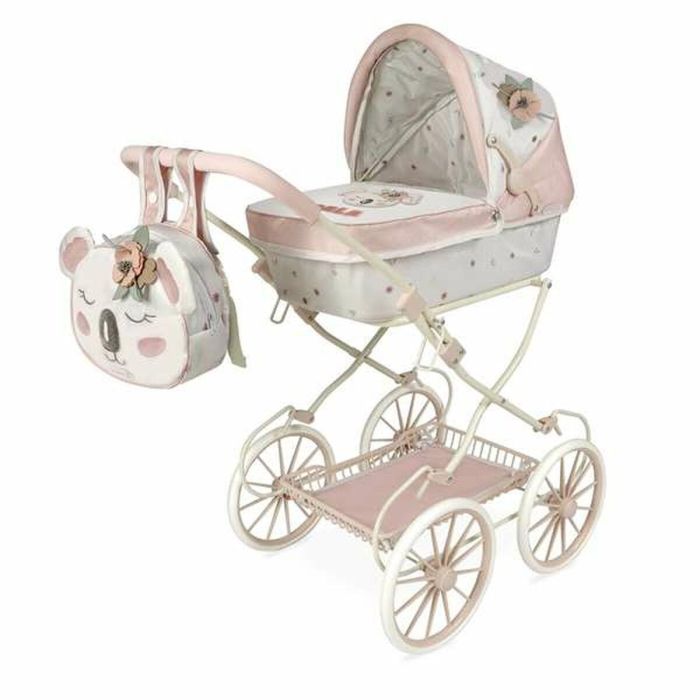 Coche de muñeca plegable koala con mochila para muñecas de hasta 48 cm42x80x81 cm Coche de muñeca plegable koala con mochila para muñecas de hasta 48 cm42x80x81 cm