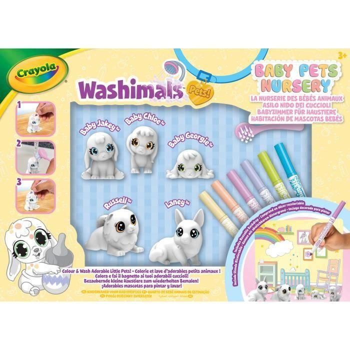 Washimals baby pets - set guardería 5 mascotas24x33x5 cm