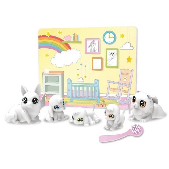 Washimals Baby Pets - Set Guardería 5 mascotas24x33x5 Cm 1