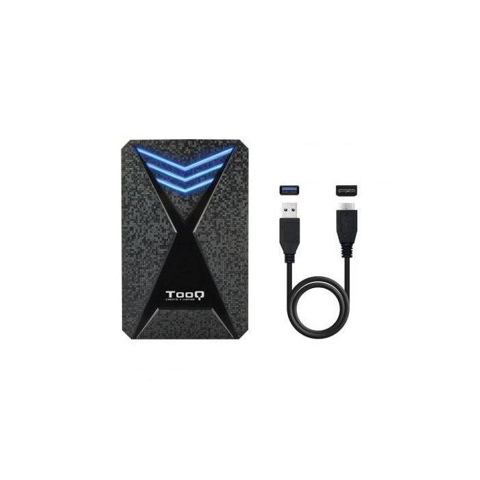 TooQ TQE-2550BL Caja Externa Gaming para Disco Duro 2.5" USB 3.1 Gen 1 (5Gbps) 4TB máximo SATA III sin tornillos Negro con LED azul 3 TooQ TQE-2550BL Caja Externa Gaming para Disco Duro 2.5" USB 3.1 Gen 1 (5Gbps) 4TB máximo SATA III sin tornillos Negro con LED azul 3