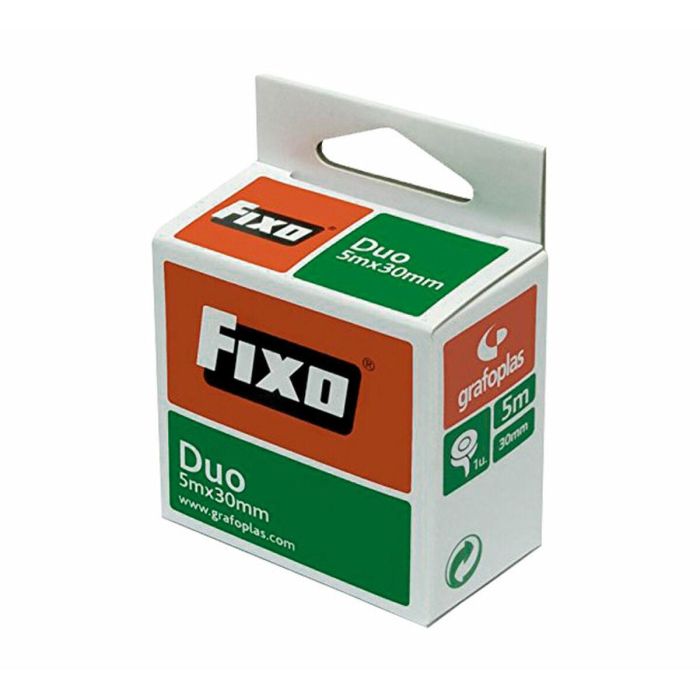 Cinta de Doble Cara Fixo 30 mm x 5 m (10 Unidades) 2 Cinta de Doble Cara Fixo 30 mm x 5 m (10 Unidades) 2