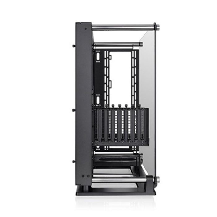 Thermaltake Core P3 TG Pro Caja de PC Midi Tower Negra con Cristal Templado, Compatible con Fuentes PS2, Soporta Discos 2.5/3.5" 3