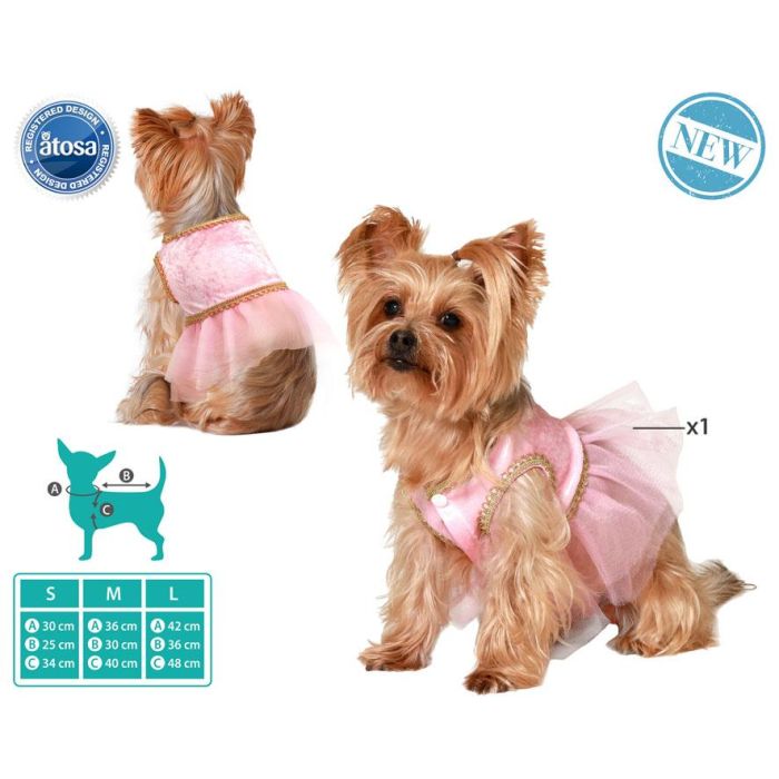 Disfraz de Bailarina de Ballet para Perro Mascota Rosa Talla S Disfraz de Bailarina de Ballet para Perro Mascota Rosa Talla S