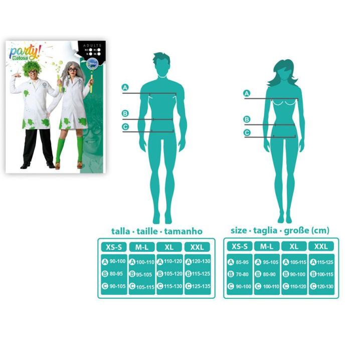 Disfraz Cientifico Loco Adulto XL 3 Disfraz Cientifico Loco Adulto XL 3