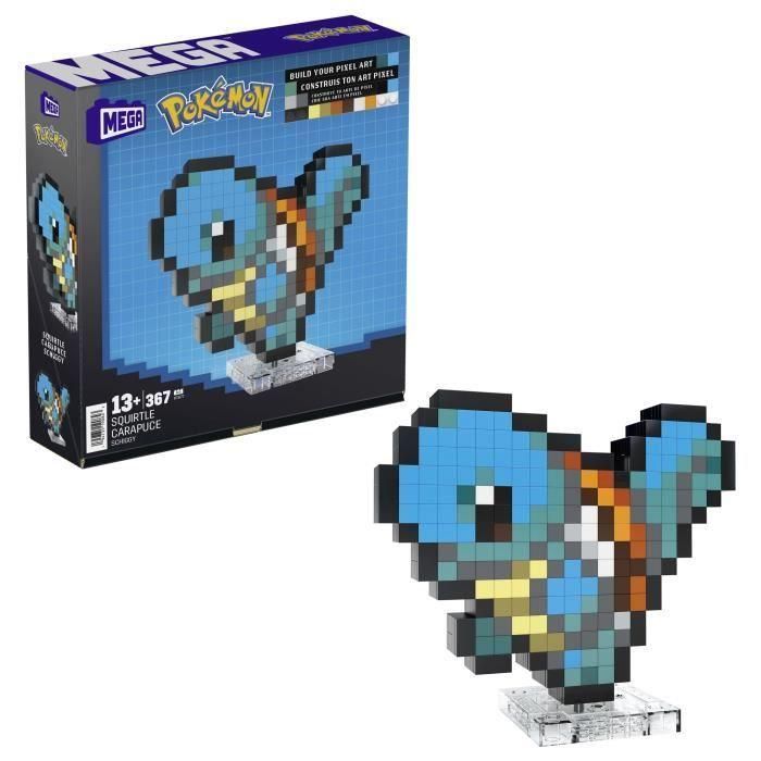 Mega Construx Pokemon Pixel Art Squirtle Hth69 Mattel