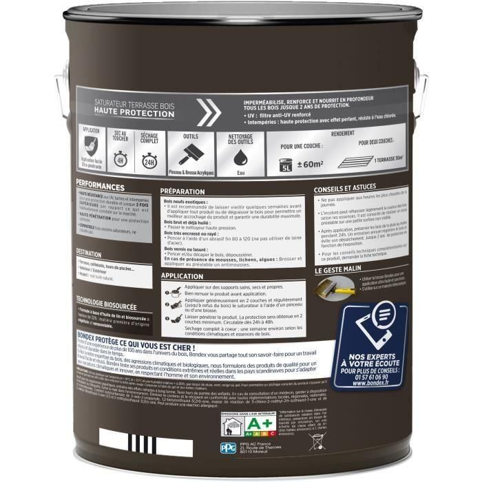BONDEX - Saturador - Teca - Mate - 5L 4 BONDEX - Saturador - Teca - Mate - 5L 4