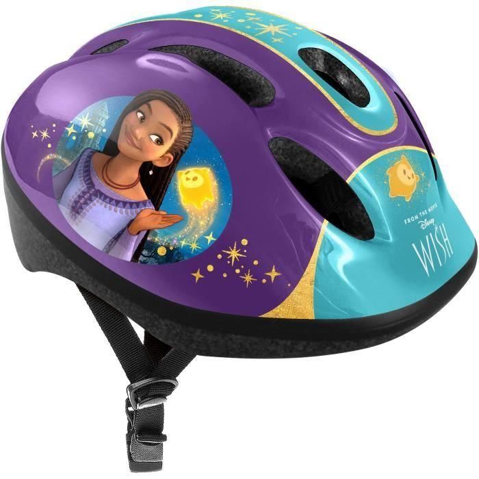 Casco deportivo - DISNEY - WISH - Talla S - Circunferencia de cabeza ajustable 53/56cm - Ventilación y espuma interna para mayor comodidad