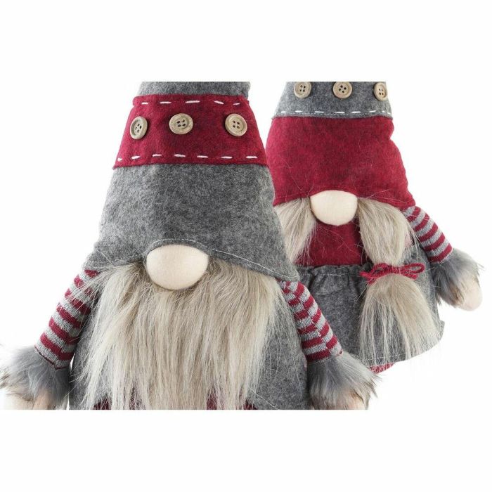 Figura Navidad Tradicional DKD Home Decor Rojo Gris 10 x 73 x 24 cm (2 Unidades) 1 Figura Navidad Tradicional DKD Home Decor Rojo Gris 10 x 73 x 24 cm (2 Unidades) 1
