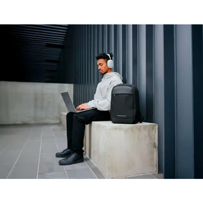 Antartik Mochila Antartik Slim 3 Compartimentos Trabajo Color Negro Dimensiones 450x150x330 mm 11