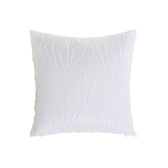 Cojin Boho DKD Home Decor Blanco 45 x 45 cm