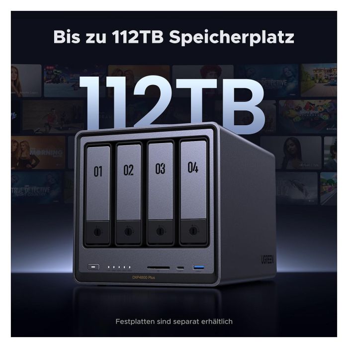 Ugreen NASync DXP4800 Plus NAS Escritorio Intel Pentium Gold 8505 8 GB DDR5 1