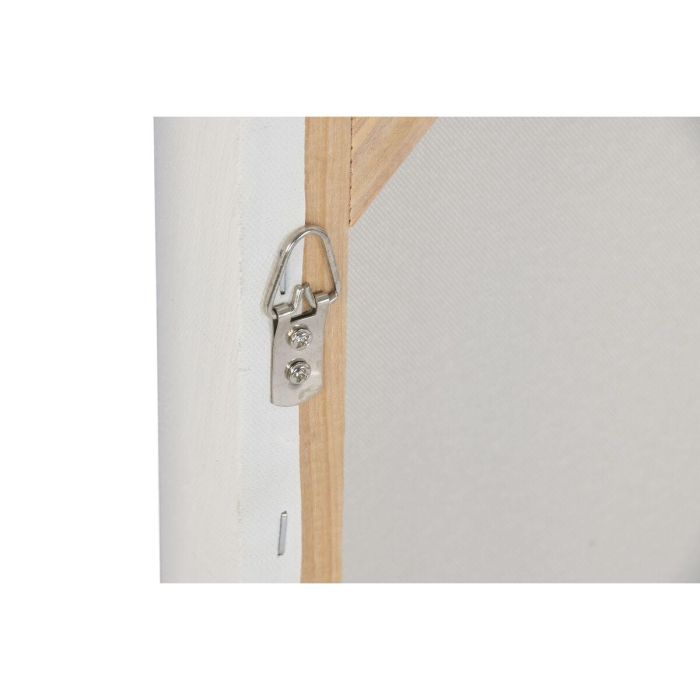 DKD Home Decor Cuadro Abstracto Scandi Blanco Lienzo y MDF 60x60x3.5 cm (2 Unidades) 1 DKD Home Decor Cuadro Abstracto Scandi Blanco Lienzo y MDF 60x60x3.5 cm (2 Unidades) 1