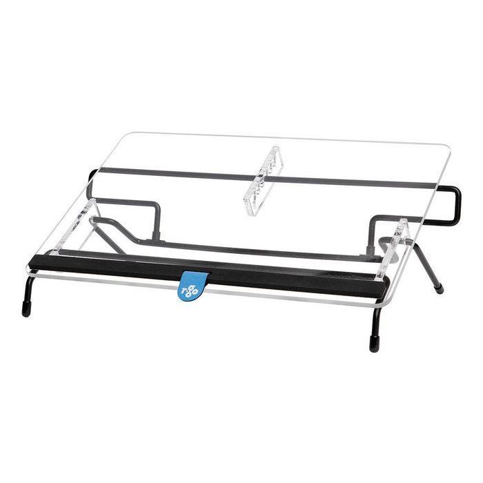 R-Go Tools Soporte Documentos R-Go Flex Read Ergonómico Acrílico Transparente con Apoyo Muñeca para Lectura y Escritura
