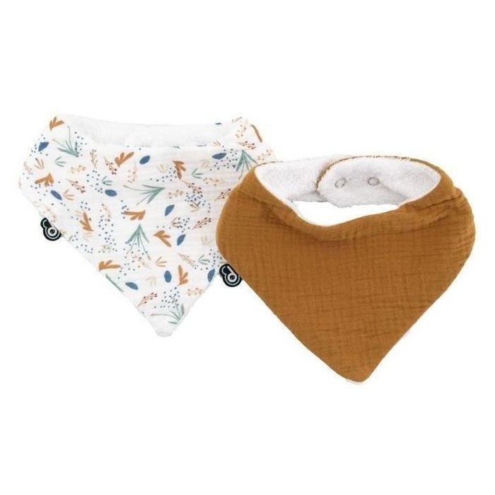 Domiva DOM3700948338490 Pack de 2 Baberos Bandana de Muselina, Estampado Caramelo al Agua, Talla Única Domiva DOM3700948338490 Pack de 2 Baberos Bandana de Muselina, Estampado Caramelo al Agua, Talla Única