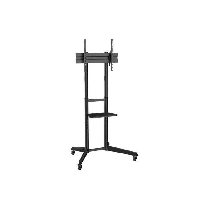 AISENS - SOPORTE DE SUELO ECO CON RUEDA, BANDEJA PARA DVD PARA MONITOR/TV 50KG DE 37-70, NEGRO 2 AISENS - SOPORTE DE SUELO ECO CON RUEDA, BANDEJA PARA DVD PARA MONITOR/TV 50KG DE 37-70, NEGRO 2