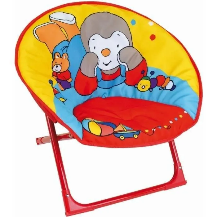 Fun House Asiento de Luna T'Choupi Plegable - H.47 x W.54 x D.42 cm - Para Niños 1