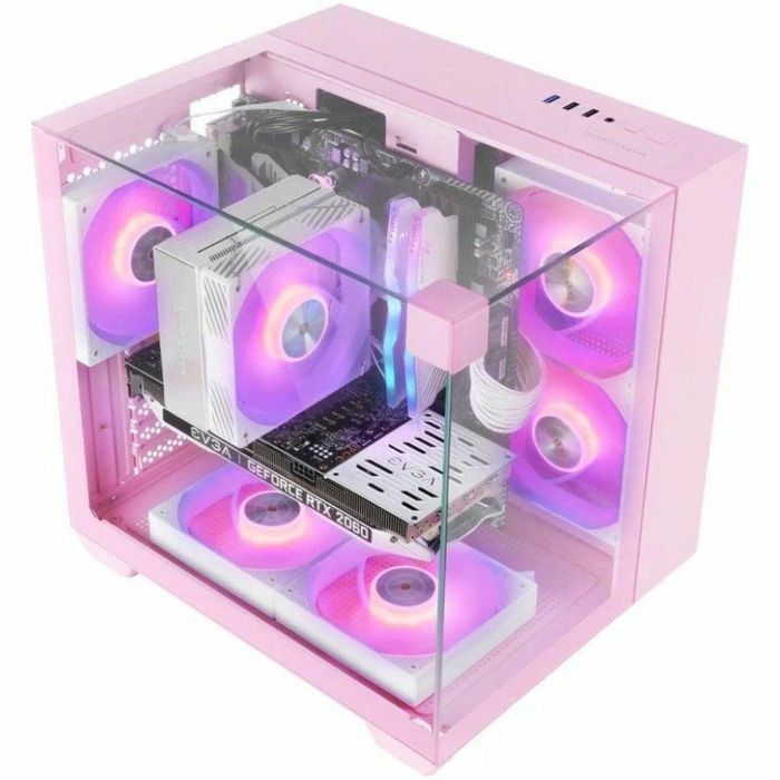 Caja Semitorre ATX Mars Gaming MCVISIONMP Rosa 4 Caja Semitorre ATX Mars Gaming MCVISIONMP Rosa 4