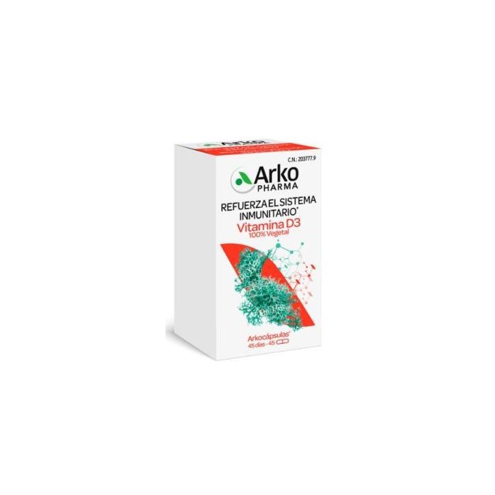 Arkocapsulas Vitamina D3 100% Vegetal 45 Caps