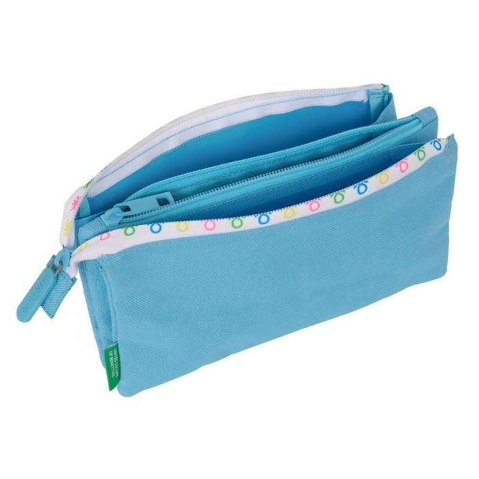 Portatodo Triple Benetton Spring Azul cielo 22 x 12 x 3 cm 2 Portatodo Triple Benetton Spring Azul cielo 22 x 12 x 3 cm 2