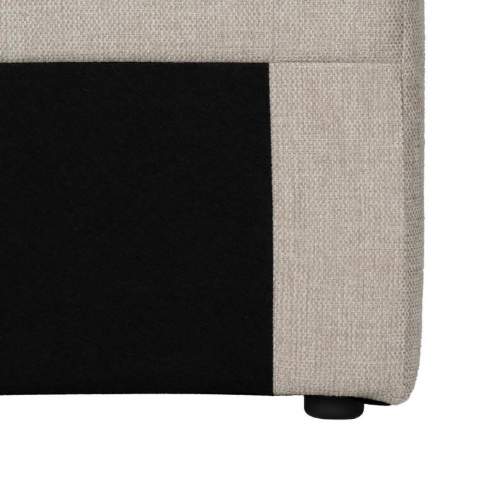 Cabecero Beige Tejido Dormitorio 190 X 8 X 100 cm