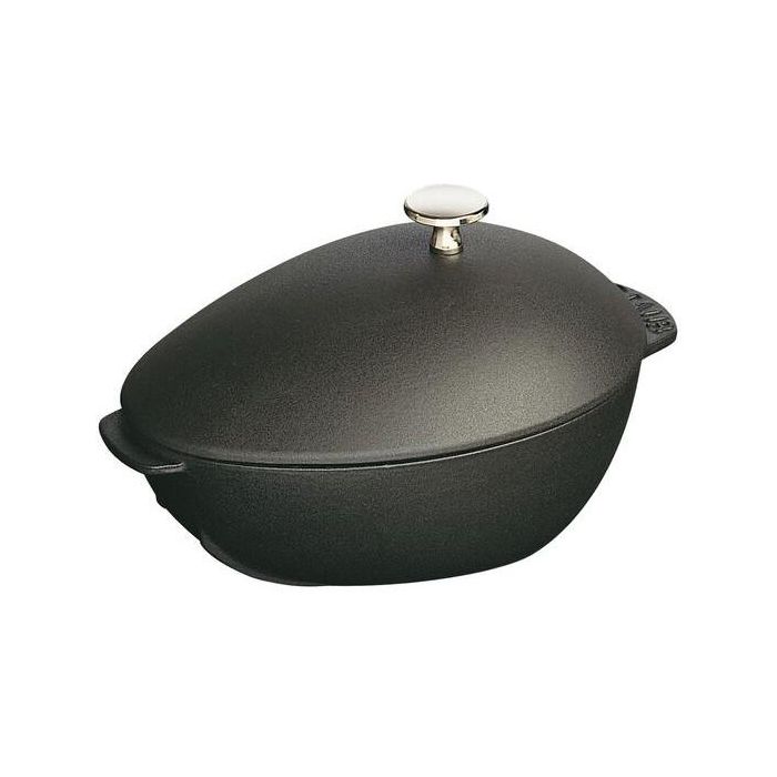 Staub Muscheltopf 25 cm schwarz 4 Staub Muscheltopf 25 cm schwarz 4