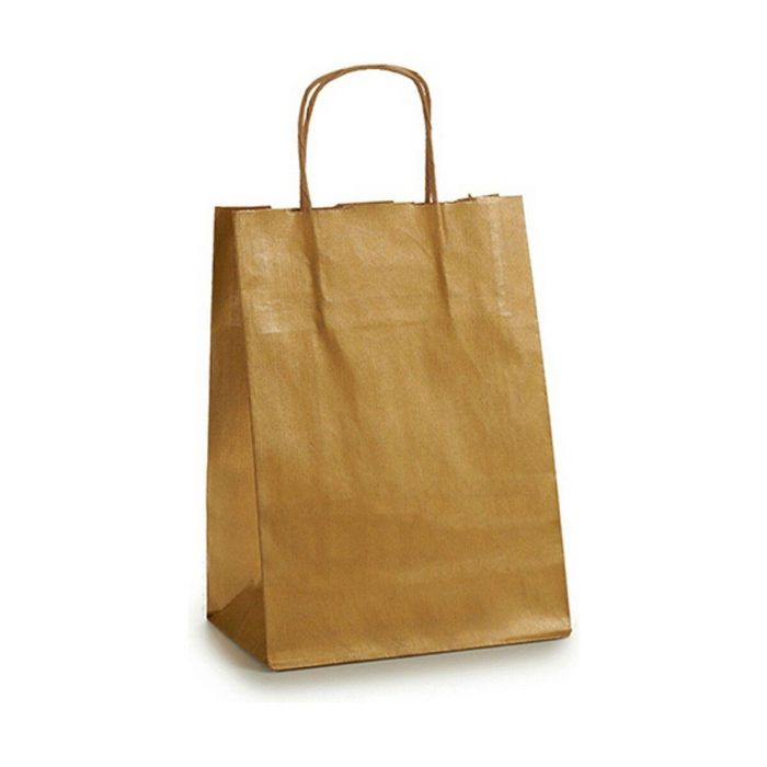 Bolsa de Papel Pincello 18241-ORO 18241-ORO Dorado 18 x 8 x 32 cm 18 x 30 x 0,2 cm (25 Unidades) 1