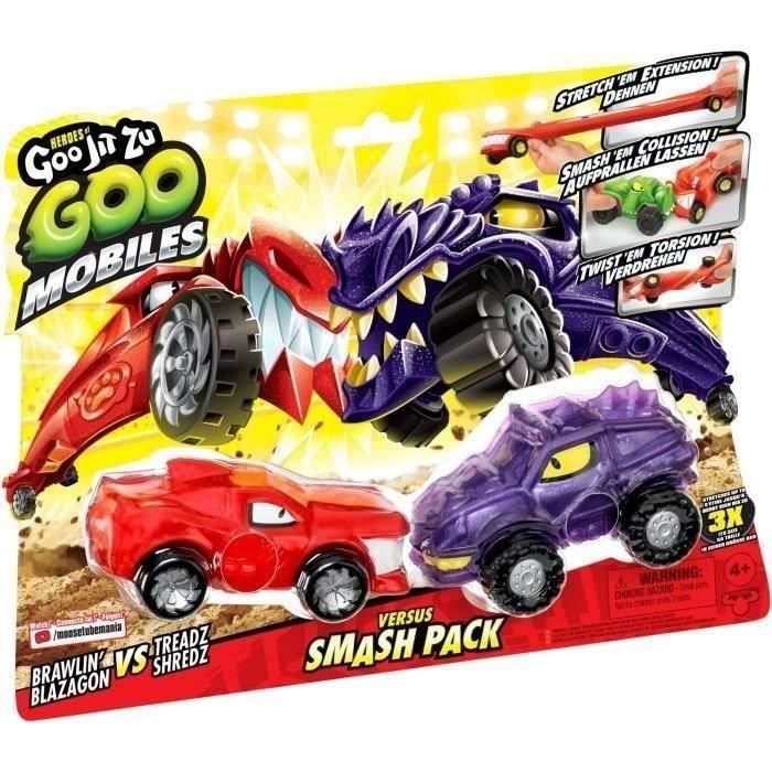 Vehículos en miniatura - MOOSE TOYS - GOO MOBILES - BLAZAGON VS TREADS SHREDZ 3