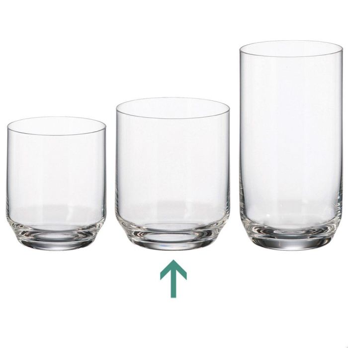 Vaso 350 Ml Mm Crystalite altura 95 diámetro 80 (6 Unidades) 1