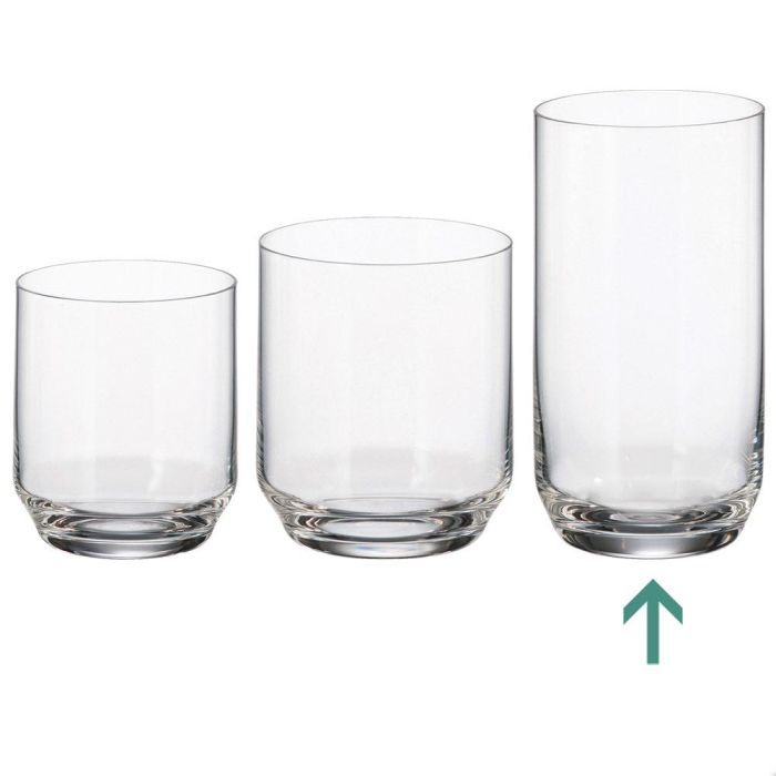 Vaso Alto 400 Ml Mm Crystalite altura 135 diámetro 70 (6 Unidades) 1