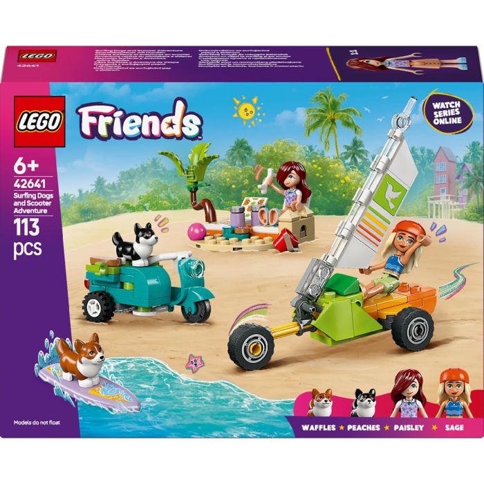 LEGO 42641 Friends Mascotas Surferas y Aventura sobre Ruedas, Set de Construcción de Playa con Corgis y 2 Minipersonajes, Juguete para Niños +6 años 0 LEGO 42641 Friends Mascotas Surferas y Aventura sobre Ruedas, Set de Construcción de Playa con Corgis y 2 Minipersonajes, Juguete para Niños +6 años 0