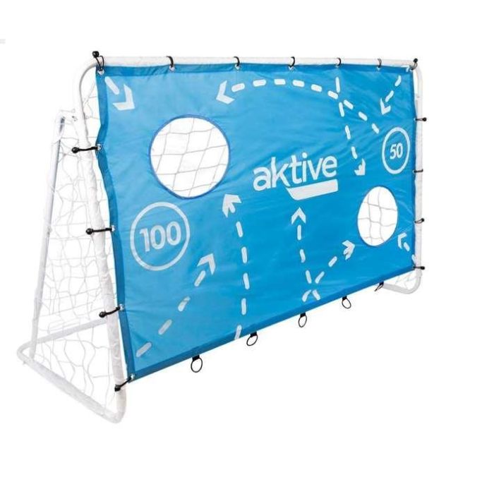 Portería de futbol de metal aktive con lona de entrenamiento 182x91x122cm 7 Portería de futbol de metal aktive con lona de entrenamiento 182x91x122cm 7