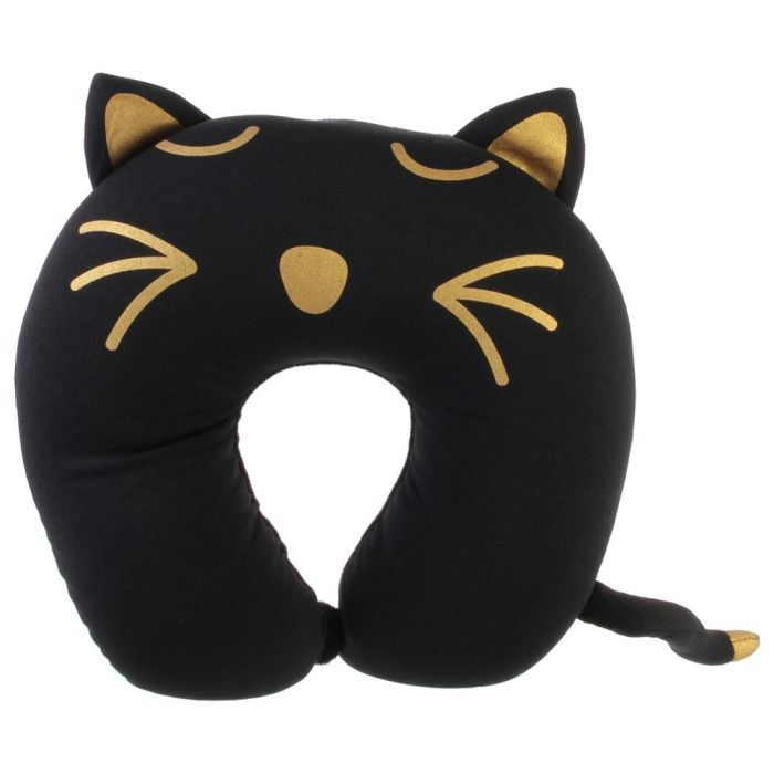 The Concept Factory Cojín Cervical Gato Mon Chat Mon Ch - Negro, Rosa - 30x28 cm 3 The Concept Factory Cojín Cervical Gato Mon Chat Mon Ch - Negro, Rosa - 30x28 cm 3