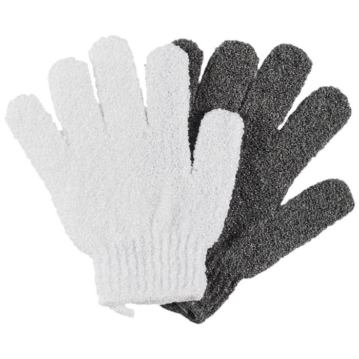 Cosmetic Club Juego de 2 Guantes Exfoliantes para Ducha y Belleza, Talla Única, Lavables y Reutilizables 4 Cosmetic Club Juego de 2 Guantes Exfoliantes para Ducha y Belleza, Talla Única, Lavables y Reutilizables 4