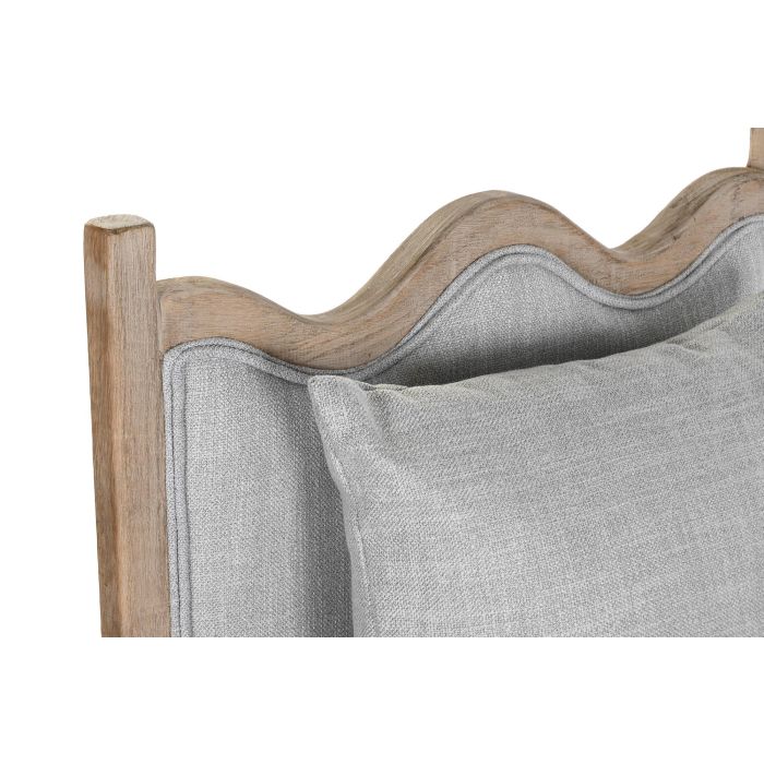 Sillón DKD Home Decor 66 x 70 x 88 cm 70 x 73 x 88 cm Abeto Marrón claro Gris claro 2