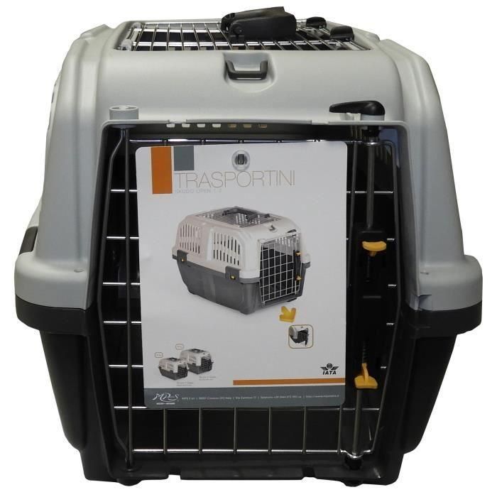 Aime Transportín Skudo 55x36x35cm para perros y gatos. Con 2 ventilaciones laterales, rejilla metálica y puerta con cierre seguro. 2 Aime Transportín Skudo 55x36x35cm para perros y gatos. Con 2 ventilaciones laterales, rejilla metálica y puerta con cierre seguro. 2