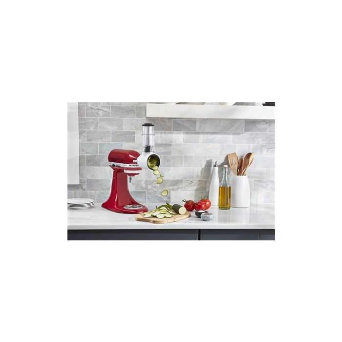 Kitchenaid 5KSMVSA Cortadora y Rebanadora de Verduras, Quesos, Patatas y Cebollas para Preparar Ensaladas, Sopas y Tortillas 6